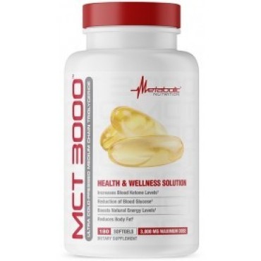 METABOLIC NUTRITION - MCT 3000 180 caps Metabolic Nutrition